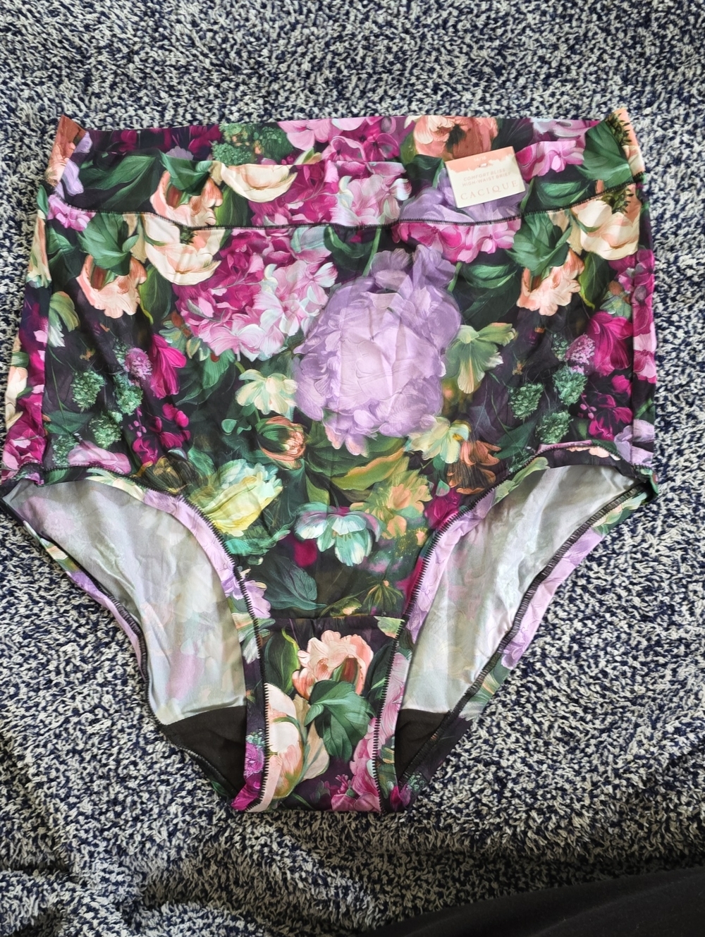 Cacique Comfort Bliss High-Waist Floral Women’s Brief - Size 14/16